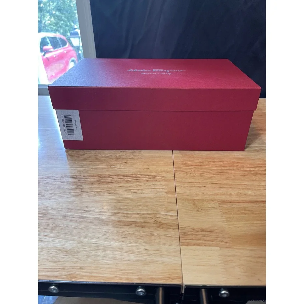 Salvatore Ferragamo Red Shoe Box EMPTY Gift Replacement Storage